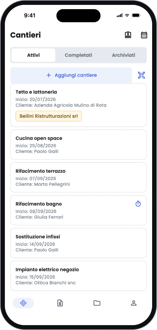 Artesan su iPhone: l'elenco dei cantieri attivi
